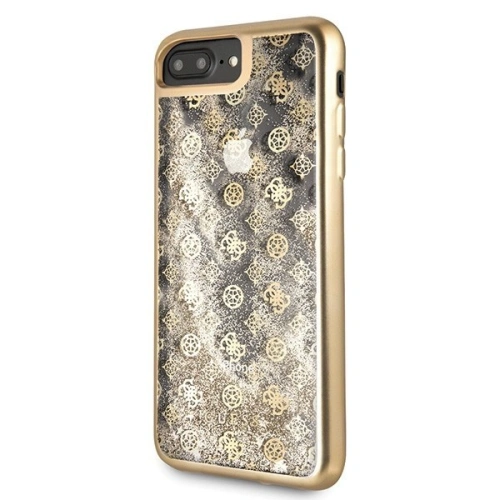 Etui Guess GUHCI8LPEOLGGO Apple iPhone 7/8 Plus złoty/gold hard case 4G Peony Liquid Glitter