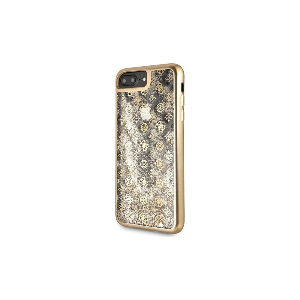 Hurtownia GSM - Etui Guess GUHCI8LPEOLGGO Apple iPhone 7/8 Plus złoty/gold hard case 4G Peony Liquid Glitter - GUE130GLD - {ean13} - Hurt