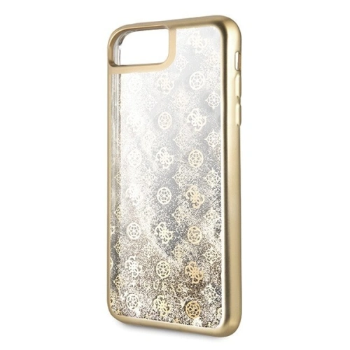Etui Guess GUHCI8LPEOLGGO Apple iPhone 7/8 Plus złoty/gold hard case 4G Peony Liquid Glitter