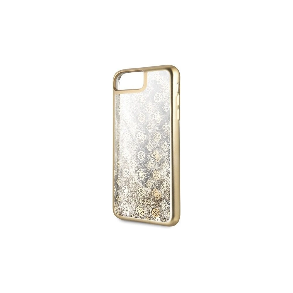 Hurtownia GSM - Etui Guess GUHCI8LPEOLGGO Apple iPhone 7/8 Plus złoty/gold hard case 4G Peony Liquid Glitter - GUE130GLD - {ean13} - Hurt