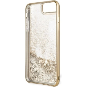Hurtownia GSM - Etui Guess GUHCI8LPEOLGGO Apple iPhone 7/8 Plus złoty/gold hard case 4G Peony Liquid Glitter - GUE130GLD - {ean13} - Hurt