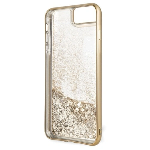 Etui Guess GUHCI8LPEOLGGO Apple iPhone 7/8 Plus złoty/gold hard case 4G Peony Liquid Glitter