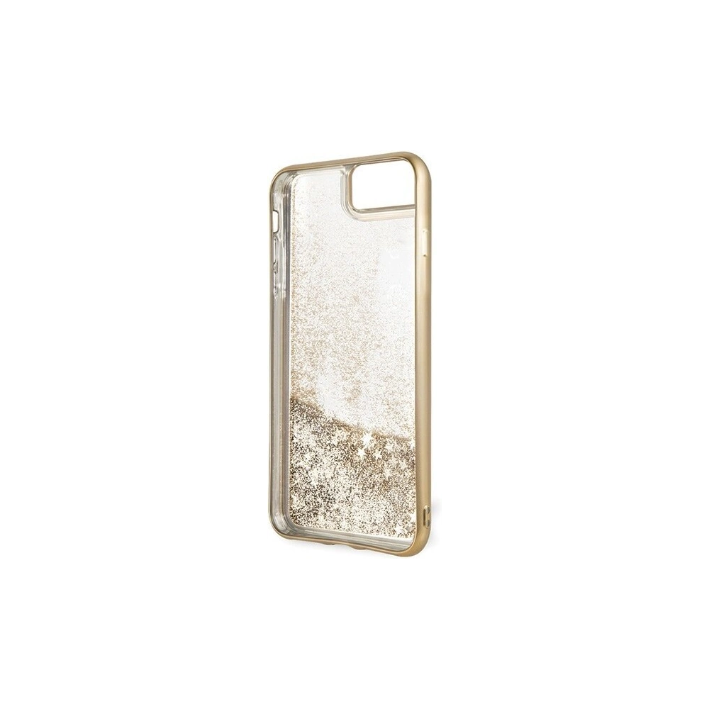 Hurtownia GSM - Etui Guess GUHCI8LPEOLGGO Apple iPhone 7/8 Plus złoty/gold hard case 4G Peony Liquid Glitter - GUE130GLD - {ean13} - Hurt