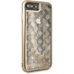 Hurtownia GSM - Etui Guess GUHCI8LPEOLGGO Apple iPhone 7/8 Plus złoty/gold hard case 4G Peony Liquid Glitter - GUE130GLD - {ean13} - Hurt