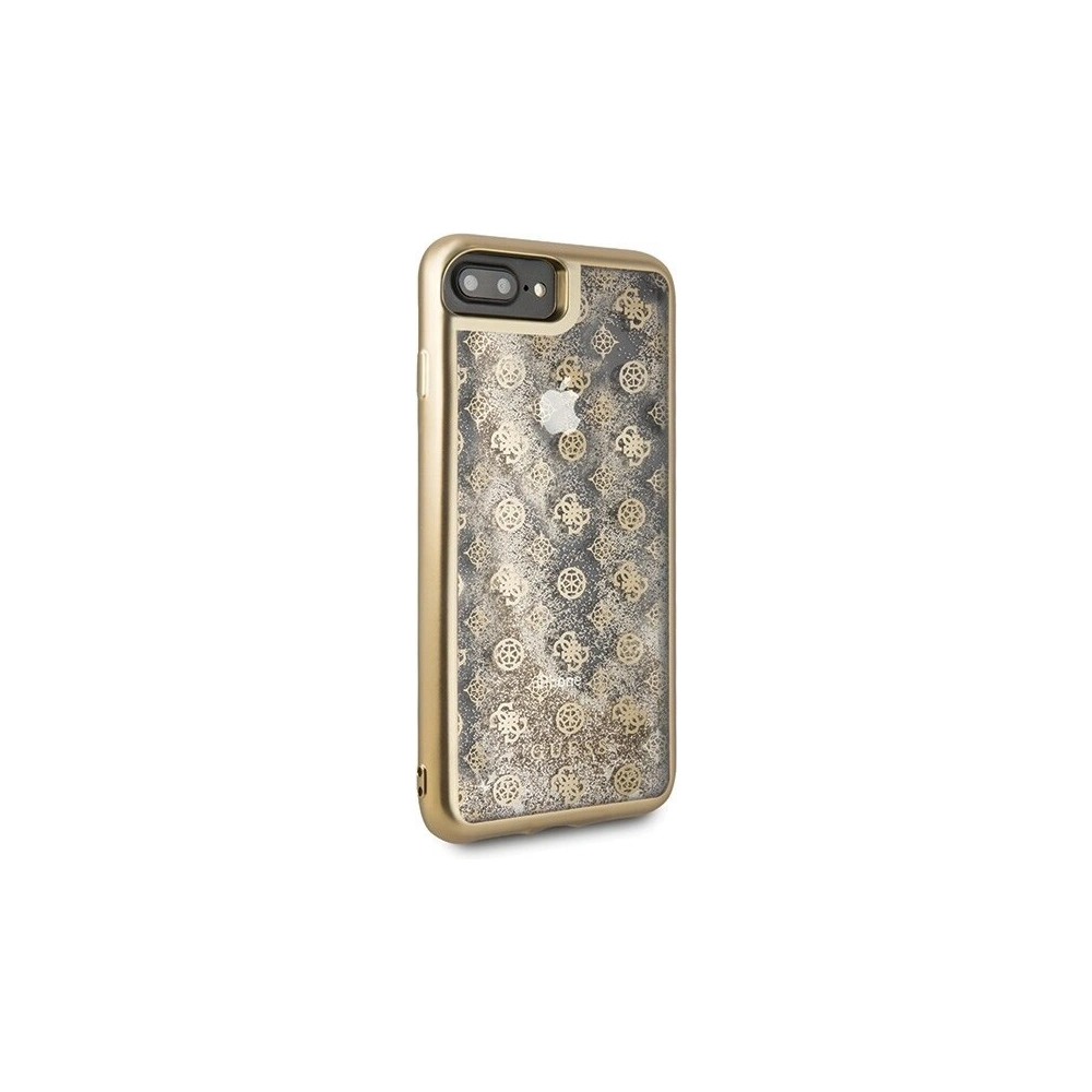 Hurtownia GSM - Etui Guess GUHCI8LPEOLGGO Apple iPhone 7/8 Plus złoty/gold hard case 4G Peony Liquid Glitter - GUE130GLD - {ean13} - Hurt