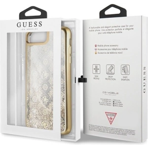 Hurtownia GSM - Etui Guess GUHCI8LPEOLGGO Apple iPhone 7/8 Plus złoty/gold hard case 4G Peony Liquid Glitter - GUE130GLD - {ean13} - Hurt