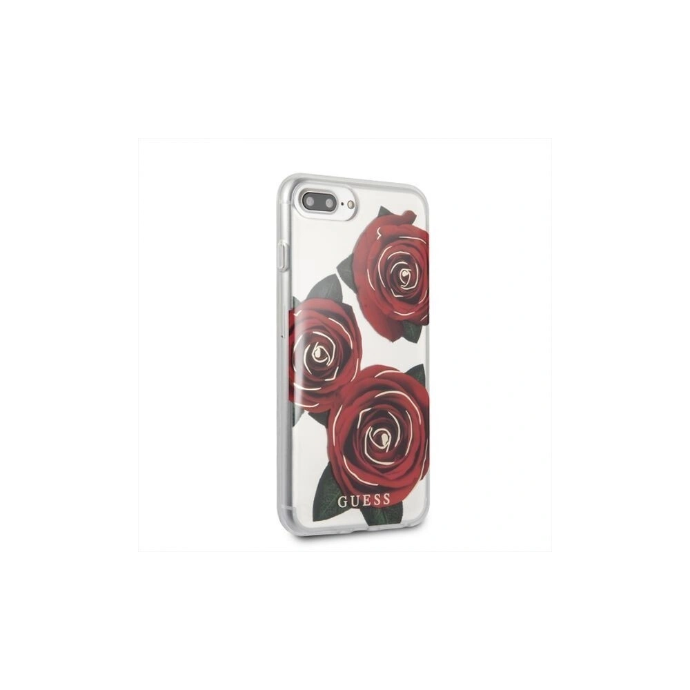 Hurtownia GSM - Etui Guess GUHCI8LROSTR Apple iPhone 7/8 Plus transparent hard case Flower Desire red rose - GUE131RED - {ean13} - Hurt