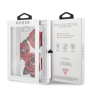 Hurtownia GSM - Etui Guess GUHCI8LROSTR Apple iPhone 7/8 Plus transparent hard case Flower Desire red rose - GUE131RED - {ean13} - Hurt