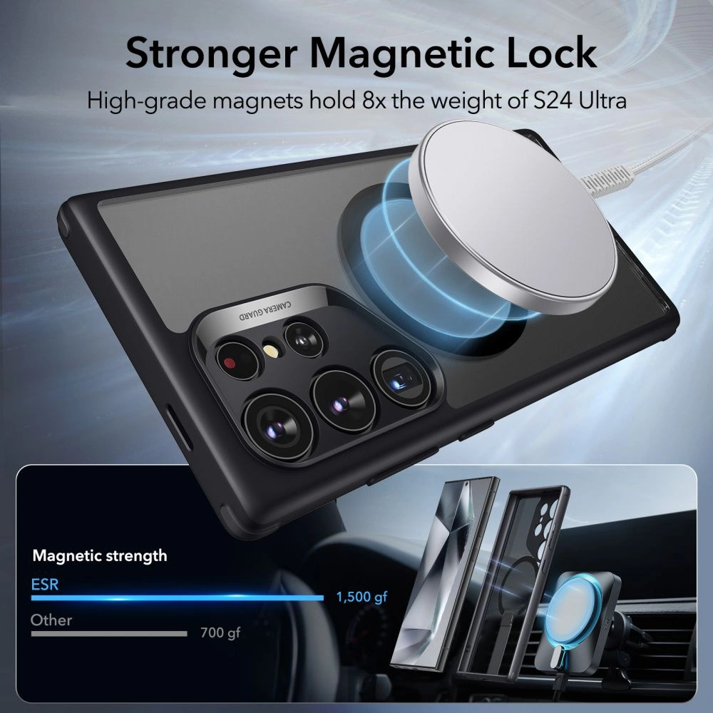 Hurtownia GSM - Case ESR Flickstand Boost HaloLock Samsung Galaxy S24 Ultra Frosted Black - ESR756 - {ean13} - Hurt