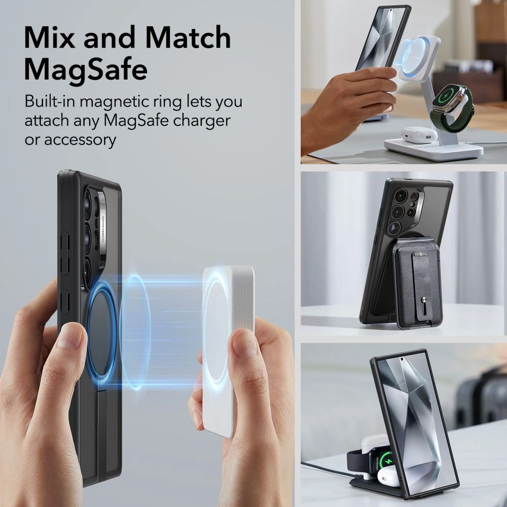 Hurtownia GSM - Case ESR Flickstand Boost HaloLock Samsung Galaxy S24 Ultra Frosted Black - ESR756 - {ean13} - Hurt