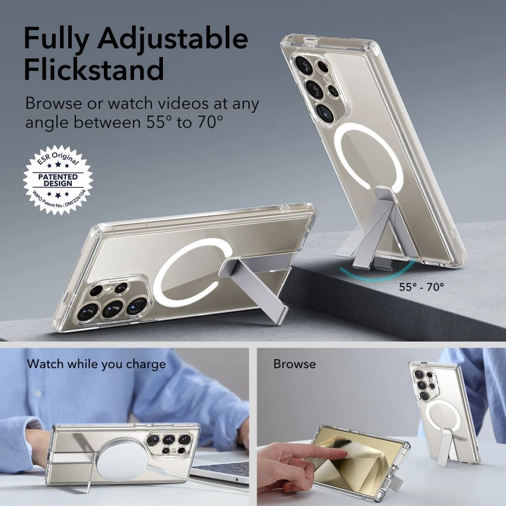 Hurtownia GSM - Case ESR Flickstand Boost HaloLock Samsung Galaxy S24 Ultra Klar - ESR757 - {ean13} - Hurt