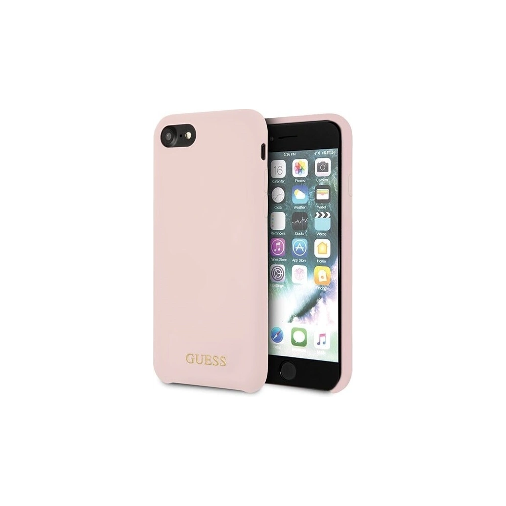 Hurtownia GSM - Etui Guess GUHCI8LSGLLP Apple iPhone SE 2022/SE 2020/8/7 light pink/jasnoróżowy hard case Silicone - GUE133PNK - {ean13} - Hurt