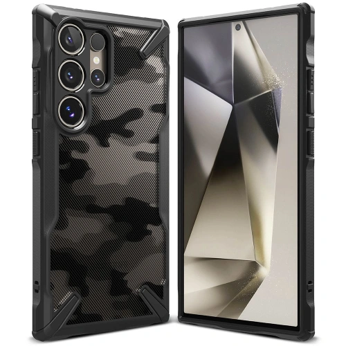 Etui Ringke Fusion-X Samsung Galaxy S24 Ultra Camo Black