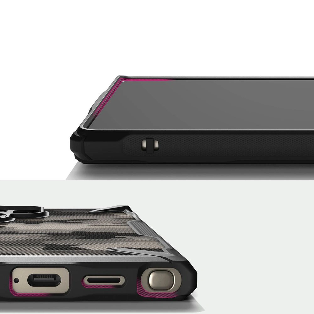 Hurtownia GSM - Etui Ringke Fusion-X Samsung Galaxy S24 Ultra Camo Fekete - RGK1912 - {ean13} - Hurt