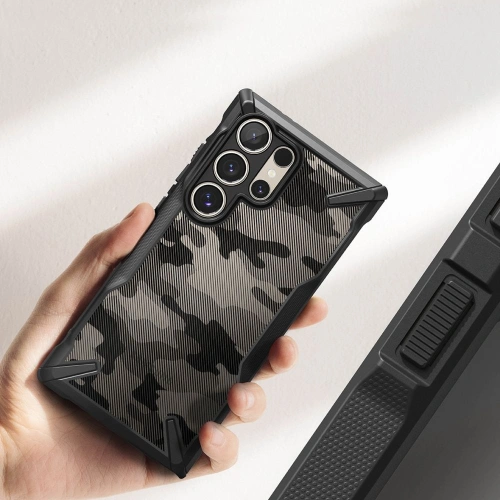 Etui Ringke Fusion-X Samsung Galaxy S24 Ultra Camo Black