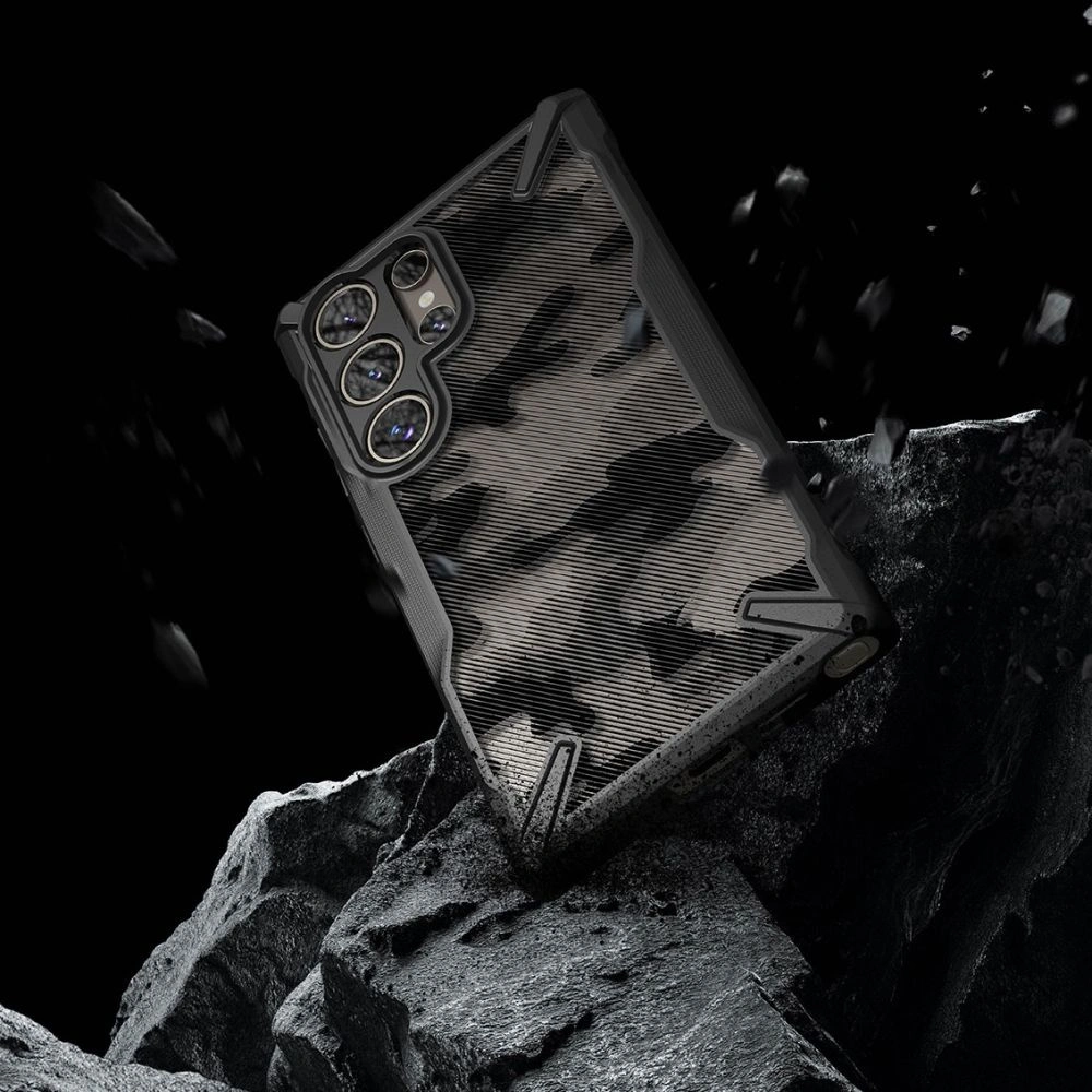 Hurtownia GSM - Etui Ringke Fusion-X Samsung Galaxy S24 Ultra Camo Fekete - RGK1912 - {ean13} - Hurt