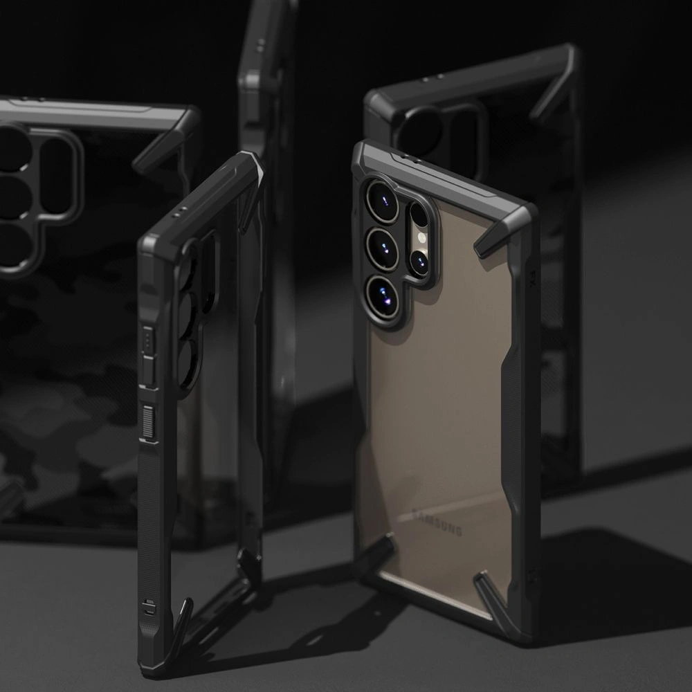 Hurtownia GSM - Etui Ringke Fusion-X Samsung Galaxy S24 Ultra Camo Fekete - RGK1912 - {ean13} - Hurt