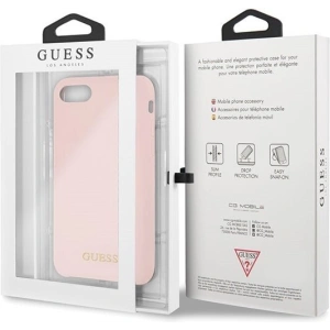 Etui Guess GUHCI8LSGLLP Apple iPhone SE 2022/SE 2020/8/7 light pink/jasnoróżowy hard case Silicone