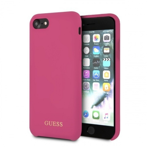 Guess Distributor - 3700740432884 - GUE134PNK - Guess GUHCI8LSGLPI Apple iPhone SE 2022/SE 2020/8/7 pink hard case Silicone - B2B homescreen