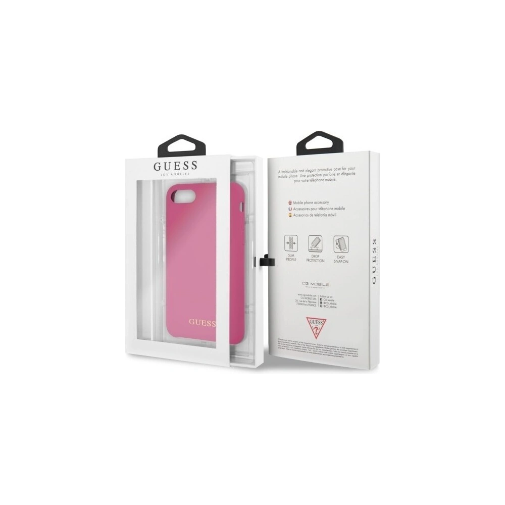 Hurtownia GSM - Etui Guess GUHCI8LSGLPI Apple iPhone SE 2022/SE 2020/8/7 pink /różowy hard case Silicone - GUE134PNK - {ean13} - Hurt