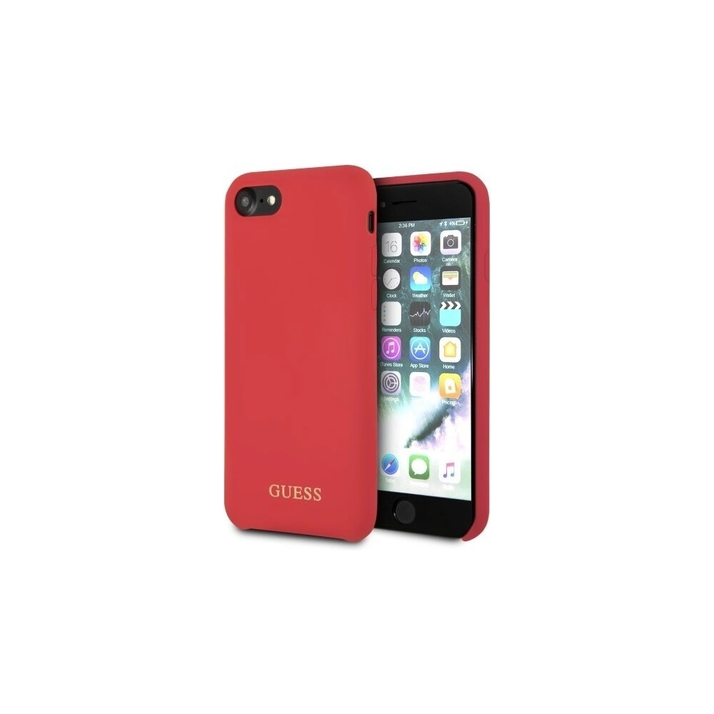 Hurtownia GSM - Etui Guess GUHCI8LSGLRE Apple iPhone SE 2022/SE 2020/8/7 red /czerwony hard case Silicone - GUE135RED - {ean13} - Hurt