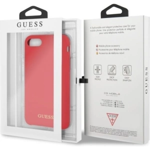 Etui Guess GUHCI8LSGLRE Apple iPhone SE 2022/SE 2020/8/7 red /czerwony hard case Silicone