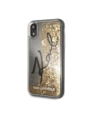 Hurtownia GSM - Karl Lagerfeld KLHCI61TRKSIGGO iPhone Xr złoty/gold hard case Signature Liquid Glitter Stars - KLD031GLD - {ean13} - Hurt
