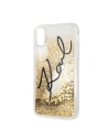 Hurtownia GSM - Karl Lagerfeld KLHCI61TRKSIGGO iPhone Xr złoty/gold hard case Signature Liquid Glitter Stars - KLD031GLD - {ean13} - Hurt