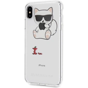 Hurtownia GSM - Karl Lagerfeld KLHCI65CFA iPhone Xs Max Hartschale transparent Choupette Fun - KLD033CL - {ean13} - Hurt
