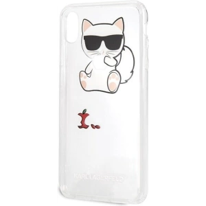 Hurtownia GSM - Karl Lagerfeld KLHCI65CFA iPhone Xs Max Hartschale transparent Choupette Fun - KLD033CL - {ean13} - Hurt