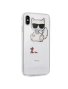 Hurtownia GSM - Karl Lagerfeld KLHCI65CFA carcasă dură transparentă pentru iPhone Xs Max Choupette Fun - KLD033CL - {ean13} - Hurt