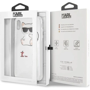 Hurtownia GSM - Karl Lagerfeld KLHCI65CFA iPhone Xs Max Hartschale transparent Choupette Fun - KLD033CL - {ean13} - Hurt