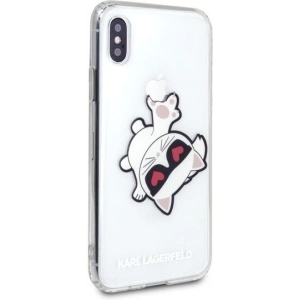 Hurtownia GSM - Karl Lagerfeld KLHCI65CFHE iPhone Xs Max Hartschale transparent Choupette Fun - KLD034CL - {ean13} - Hurt