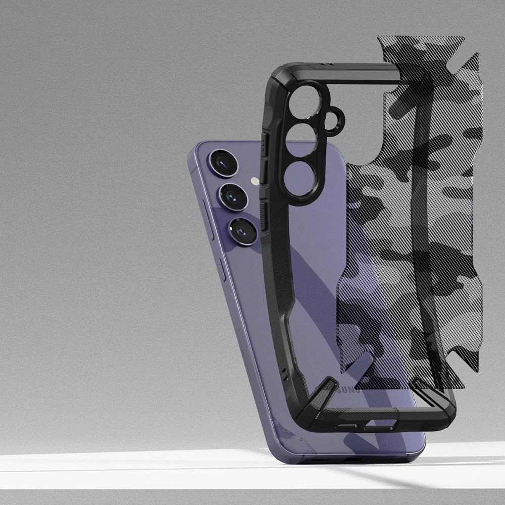 Hurtownia GSM - Etui Ringke Fusion-X Samsung Galaxy S24+ Plus Camo Negru - RGK1919 - {ean13} - Hurt
