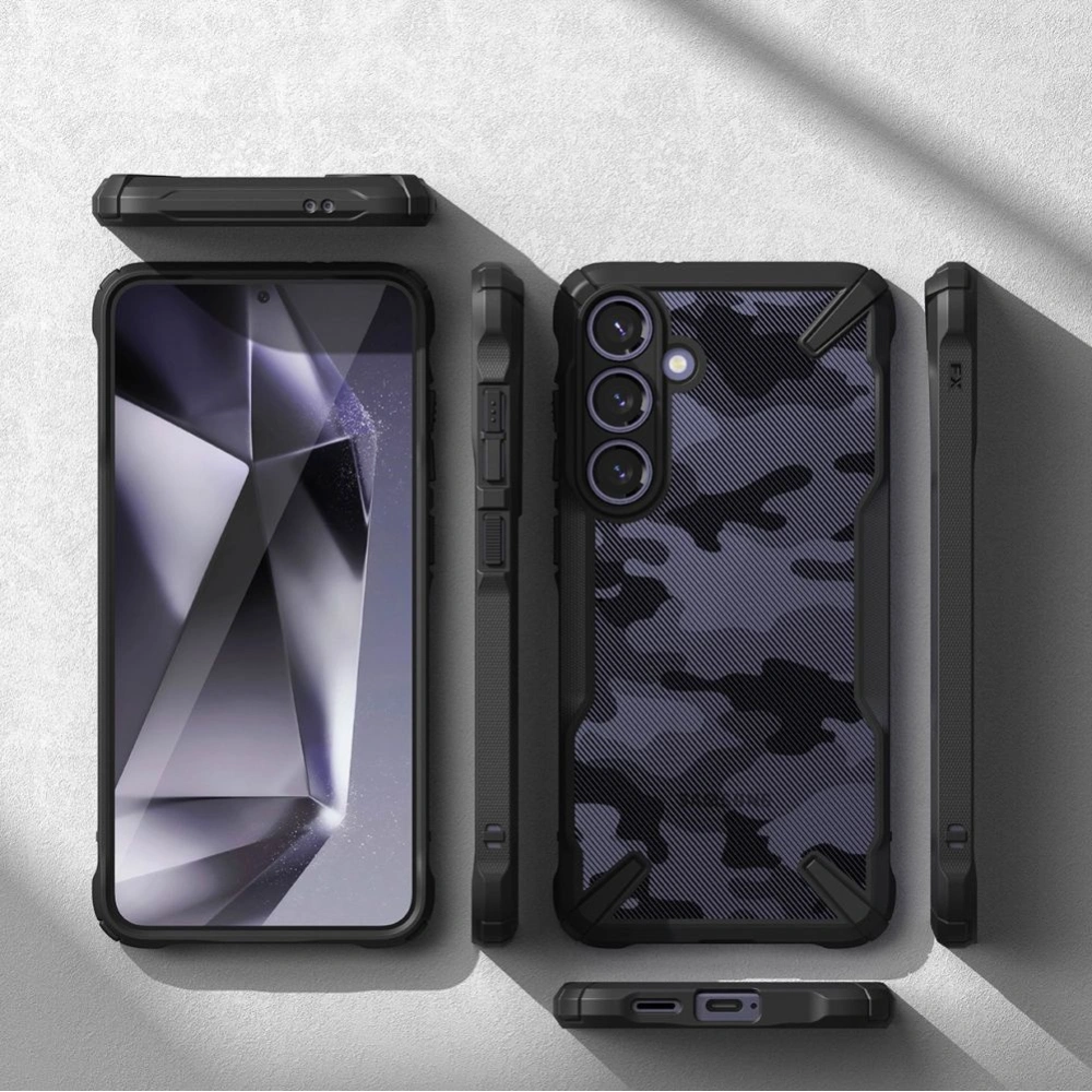 Hurtownia GSM - Etui Ringke Fusion-X Samsung Galaxy S24+ Plus Camo Negru - RGK1919 - {ean13} - Hurt