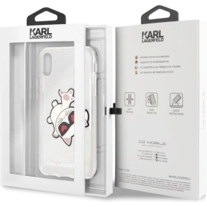 Hurtownia GSM - Karl Lagerfeld KLHCI65CFHE iPhone Xs Max Hartschale transparent Choupette Fun - KLD034CL - {ean13} - Hurt