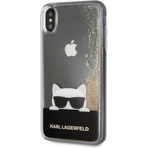 Hurtownia GSM - Karl Lagerfeld KLHCI65CHPEEGO iPhone Xs Max gold/hartschale mit flüssigem Glitzer - KLD038GLD - {ean13} - Hurt