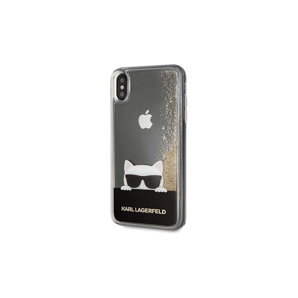 Hurtownia GSM - Karl Lagerfeld KLHCI65CHPEEGO iPhone Xs Max gold/złoty hard case Liquid Glitter - KLD038GLD - {ean13} - Hurt
