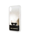 Hurtownia GSM - Karl Lagerfeld KLHCI65CHPEEGO iPhone Xs Max gold/hartschale mit flüssigem Glitzer - KLD038GLD - {ean13} - Hurt