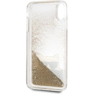 Hurtownia GSM - Karl Lagerfeld KLHCI65CHPEEGO iPhone Xs Max gold/hartschale mit flüssigem Glitzer - KLD038GLD - {ean13} - Hurt