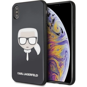Hurtownia GSM - Karl Lagerfeld KLHCI65DLHBK iPhone Xs Max schwarz/black Iconic Glitter Karls Kopf - KLD039BLK - {ean13} - Hurt