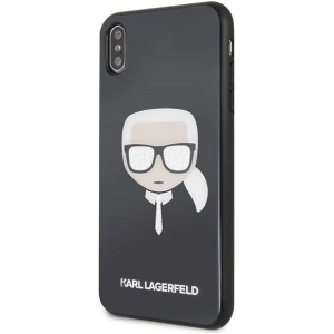 Hurtownia GSM - Karl Lagerfeld KLHCI65DLHBK iPhone Xs Max schwarz/black Iconic Glitter Karls Kopf - KLD039BLK - {ean13} - Hurt