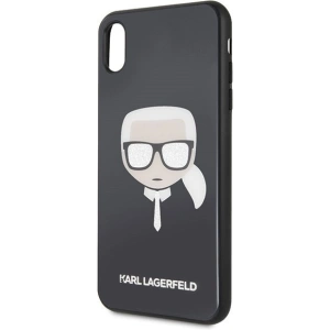 Hurtownia GSM - Karl Lagerfeld KLHCI65DLHBK iPhone Xs Max schwarz/black Iconic Glitter Karls Kopf - KLD039BLK - {ean13} - Hurt