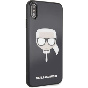 Hurtownia GSM - Karl Lagerfeld KLHCI65DLHBK iPhone Xs Max schwarz/black Iconic Glitter Karls Kopf - KLD039BLK - {ean13} - Hurt