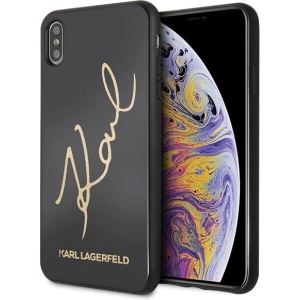 Hurtownia GSM - Karl Lagerfeld KLHCI65DLKSBK iPhone Xs Max schwarz/black Hardcase Signature Glitter - KLD040BLK - {ean13} - Hurt