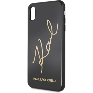 Hurtownia GSM - Karl Lagerfeld KLHCI65DLKSBK iPhone Xs Max schwarz/black Hardcase Signature Glitter - KLD040BLK - {ean13} - Hurt