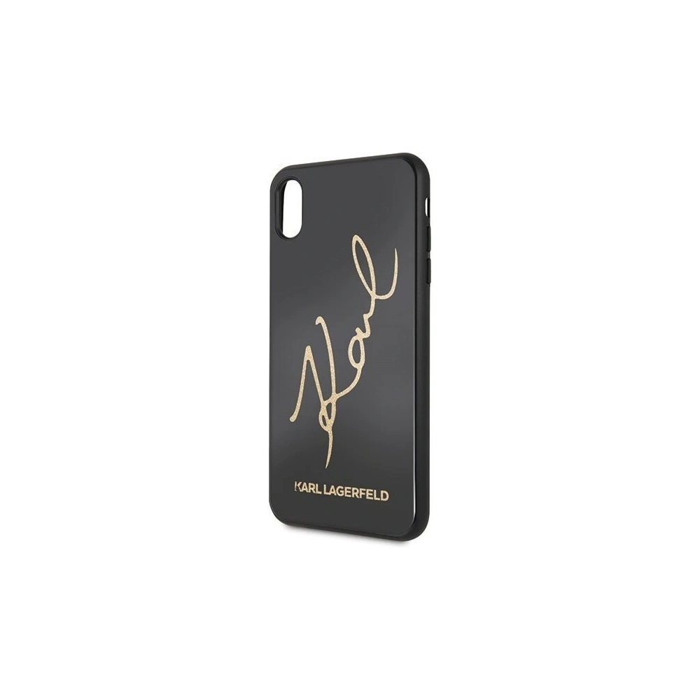 Hurtownia GSM - Karl Lagerfeld KLHCI65DLKSBK iPhone Xs Max czarny/black hard case Signature Glitter - KLD040BLK - {ean13} - Hurt