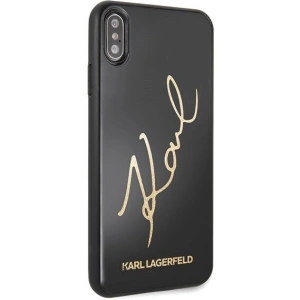 Hurtownia GSM - Karl Lagerfeld KLHCI65DLKSBK iPhone Xs Max schwarz/black Hardcase Signature Glitter - KLD040BLK - {ean13} - Hurt