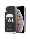 Karl Lagerfeld KLHCI65ICGBK iPhone Xs Max schwarz/black Iconic Glitter