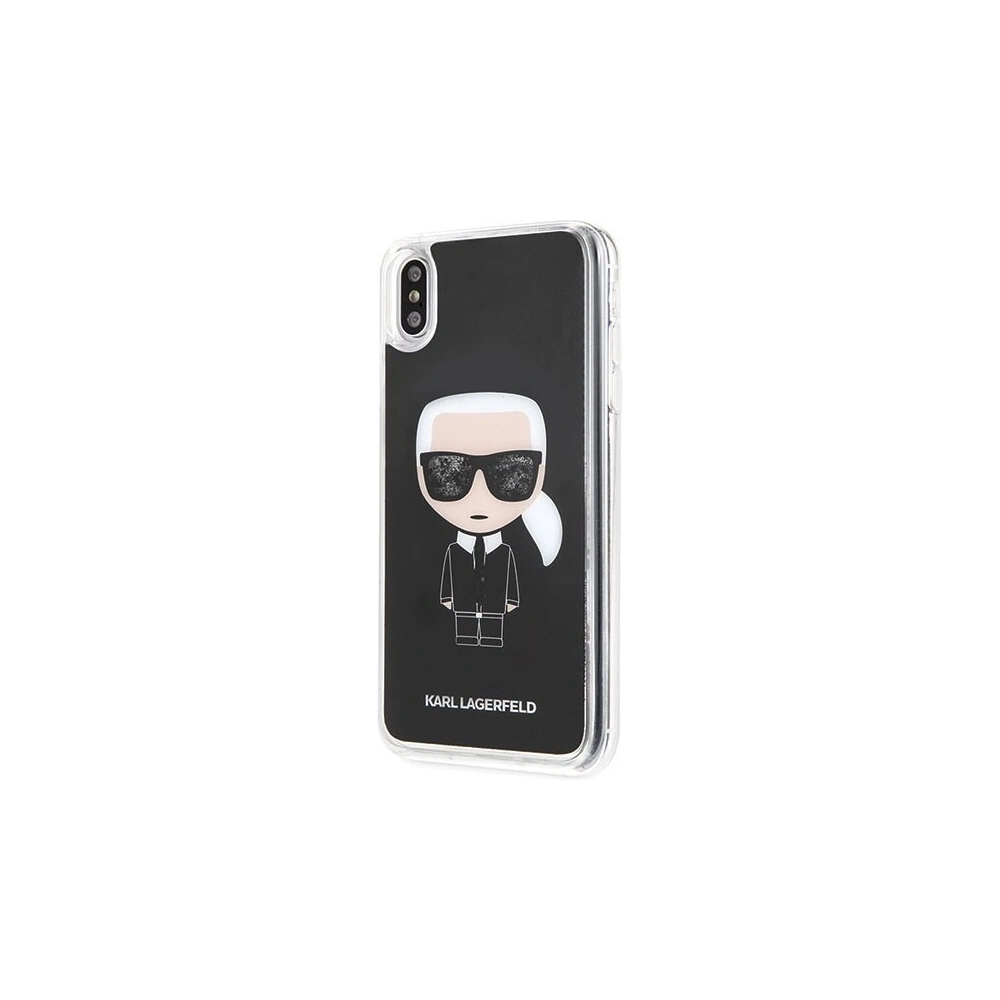 Hurtownia GSM - Karl Lagerfeld KLHCI65ICGBK iPhone Xs Max negru/black Iconic Glitter - KLD041BLK - {ean13} - Hurt